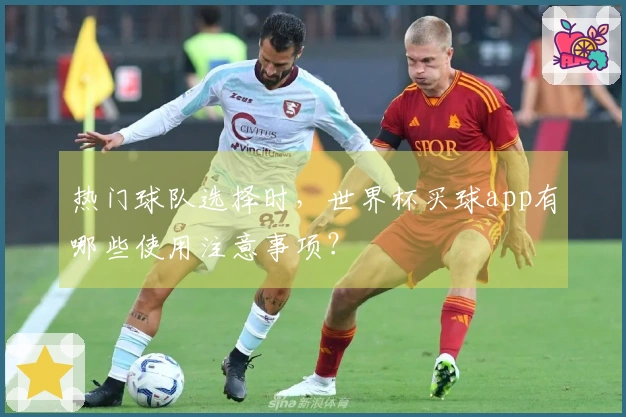 热门球队选择时，世界杯买球app有哪些使用注意事项？